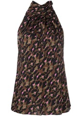 Diane Von Furstenberg Dove leopard-print sleeveless top