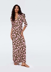 "DVF - Abigail Silk Jersey Maxi Wrap Dress by Diane Von Furstenberg