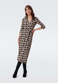 "DVF - Abigail Silk Jersey Midi Wrap Dress by Diane Von Furstenberg