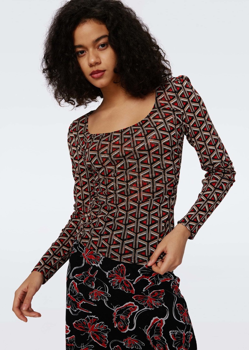 "DVF - Ali Reversible Mesh Top by Diane Von Furstenberg