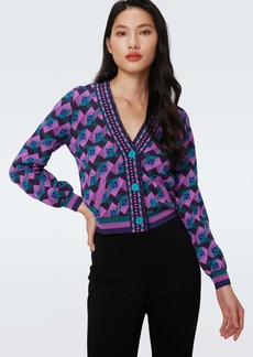 "DVF - Bryant Knit Jacquard Cardigan by Diane Von Furstenberg