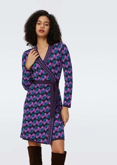 "DVF - Edwina Knit Jacquard Wrap Dress by Diane Von Furstenberg