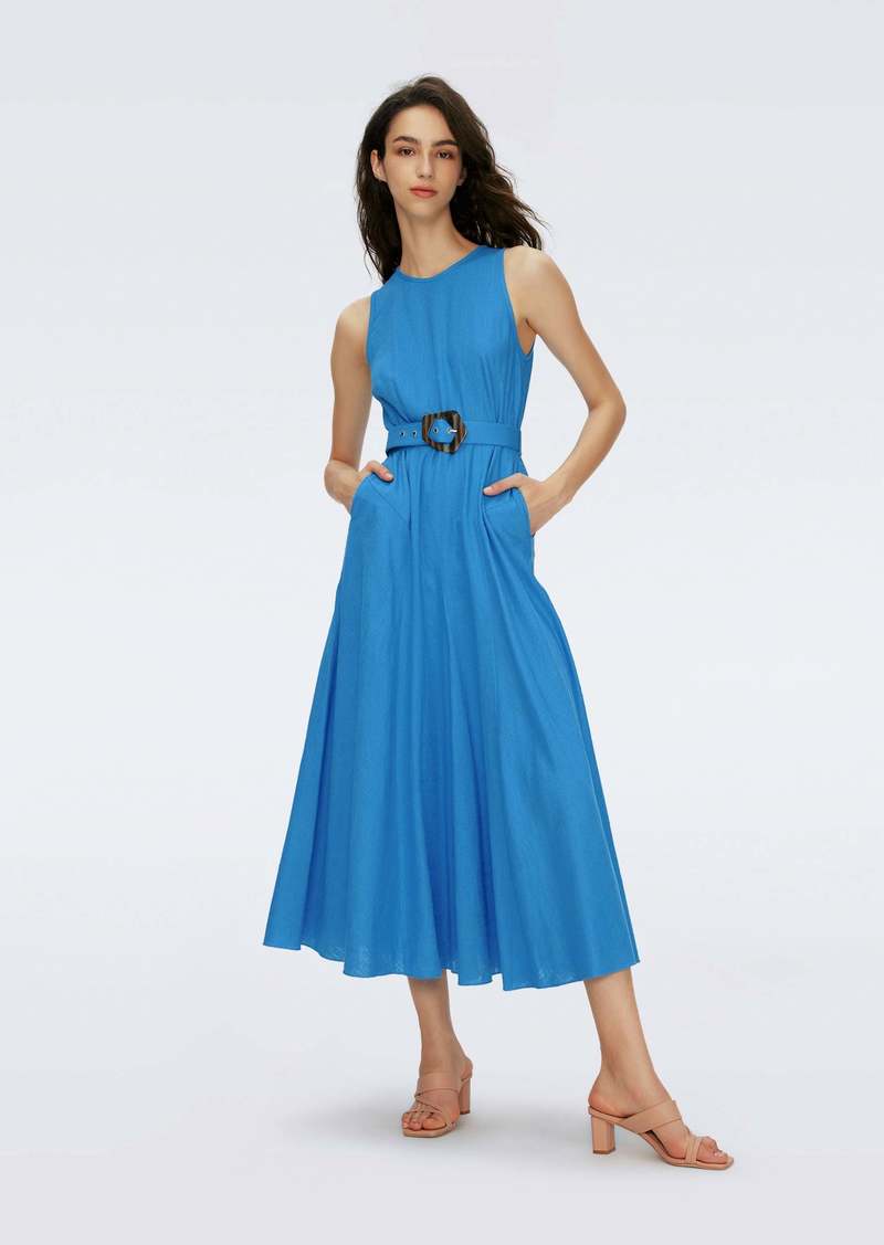 "DVF - Elliot Midi Dress by Diane Von Furstenberg
