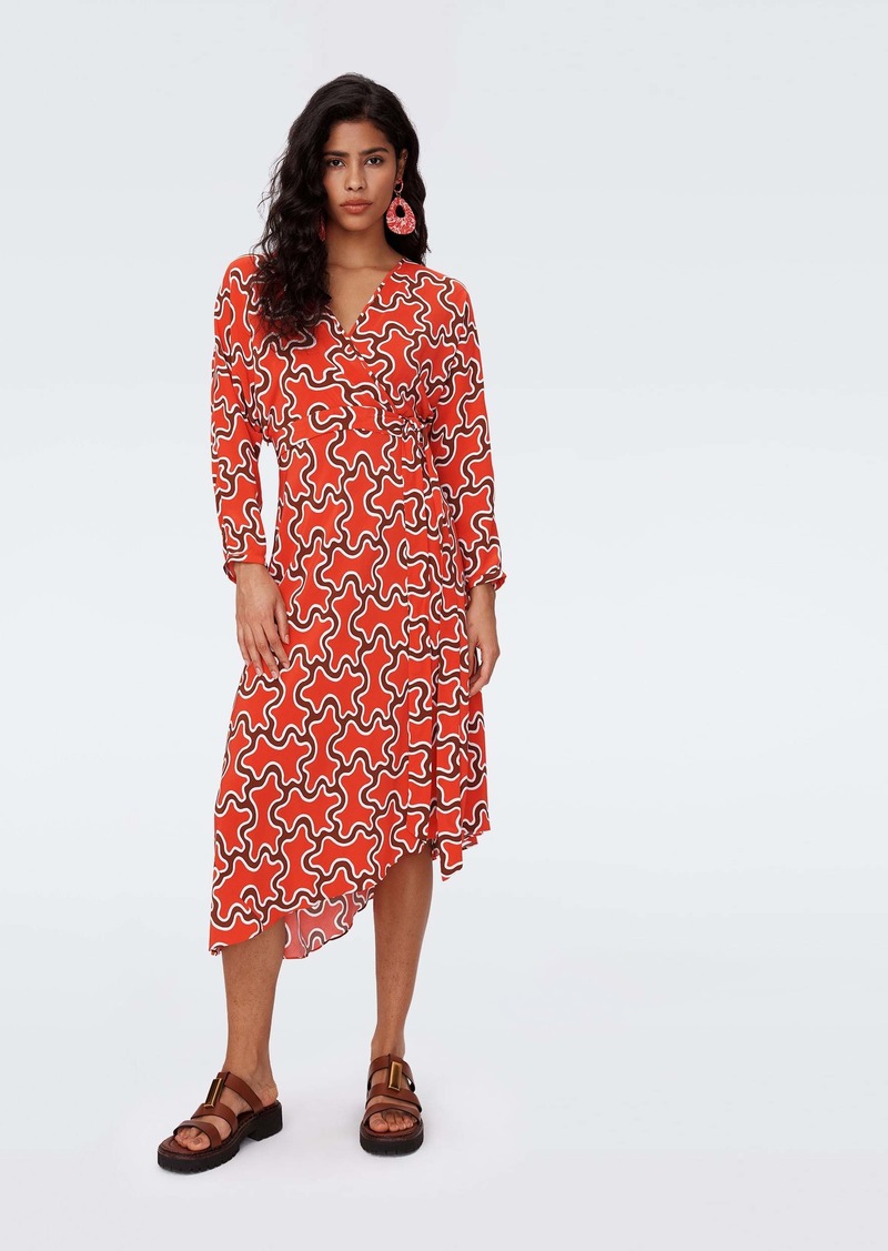 "DVF - Eloise Faux Wrap Dress by Diane Von Furstenberg