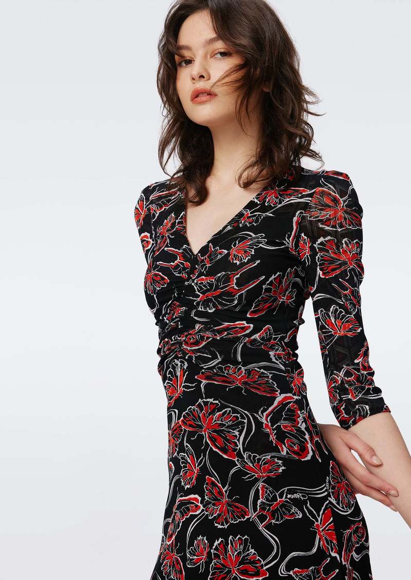 "DVF - Ivan Reversible Mesh Dress by Diane Von Furstenberg