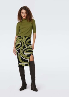 "DVF - Lyla Knit Jacquard Skirt by Diane Von Furstenberg