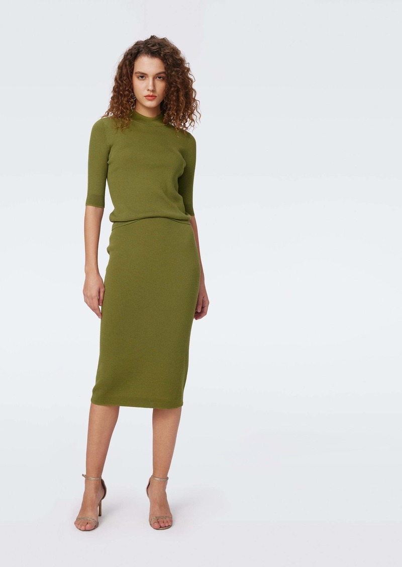 "DVF - Micah Wool Skirt by Diane Von Furstenberg