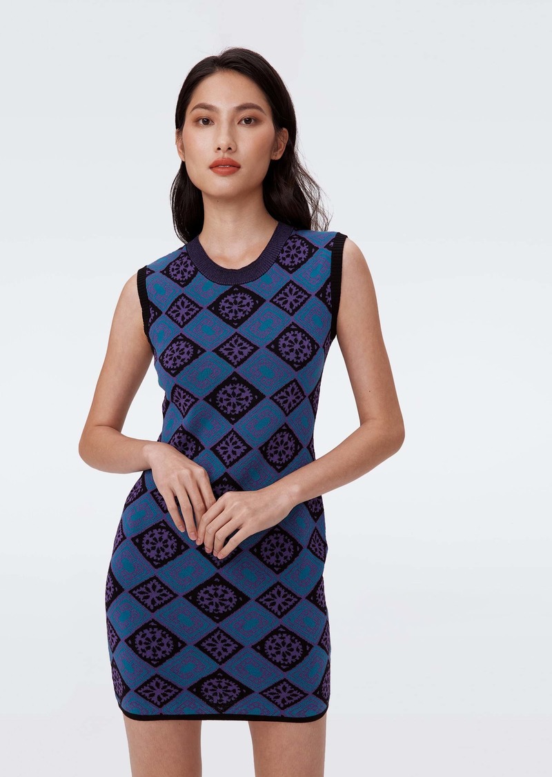 "DVF - Mylo Knit Jacquard Dress by Diane Von Furstenberg