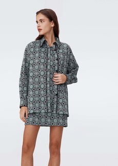 "DVF - Pennie Knit Jacquard Shirt by Diane Von Furstenberg