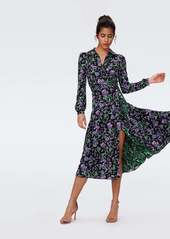 "DVF - Phoenix Reversible Mesh Wrap Dress by Diane Von Furstenberg