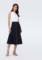 "DVF - Salome Denim Skirt by Diane Von Furstenberg