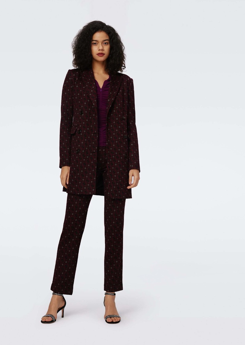 "DVF - Tavolara Jacquard Pants by Diane Von Furstenberg