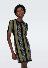 "DVF - Wilson Knit Jacquard Dress by Diane Von Furstenberg