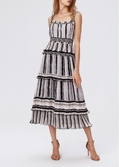 Diane von Furstenberg Cato Tiered Ruffle Midi Dress