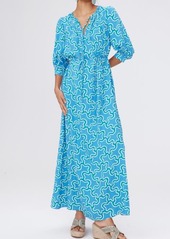 Diane von Furstenberg Drogo Geometric Print Maxi Dress