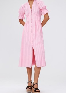 Diane von Furstenberg Erica Cotton Button-Up Midi Dress