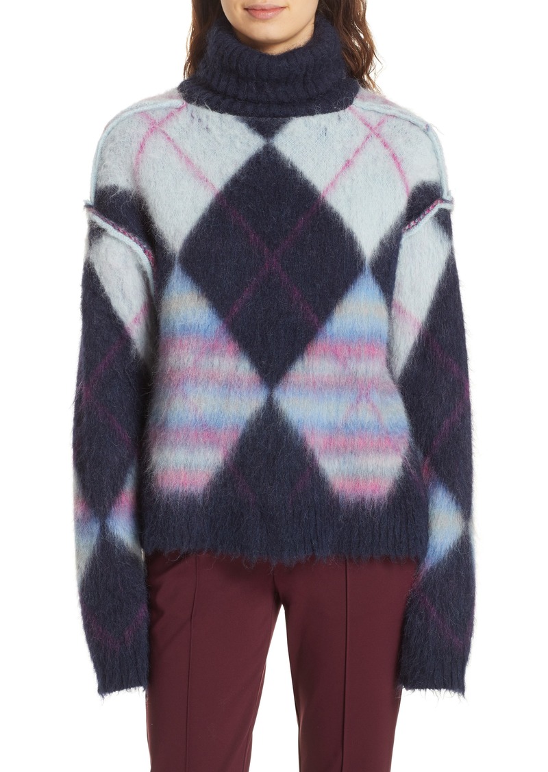 Diane Von Furstenberg DVF Mohair & Alpaca Blend Turtleneck Sweater