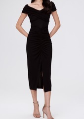 Diane von Furstenberg Stephen Portrait Neck Midi Dress