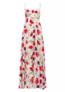 Diane Von Furstenberg Etta Floral Maxi Dress