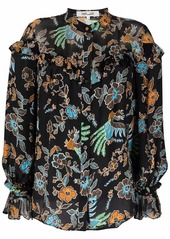 Diane Von Furstenberg floral-print blouse