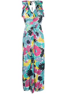 Diane Von Furstenberg floral-print ruffle-collar dress