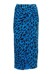 Diane von Furstenberg Garcel leopard-print midi skirt