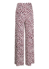 Diane Von Furstenberg graphic-print flared trousers