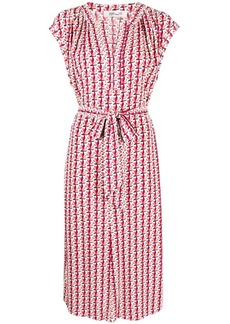 Diane Von Furstenberg graphic-print tied-waist dress