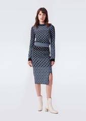 Diane Von Furstenberg Gusta Knit Jacquard Midi Skirt