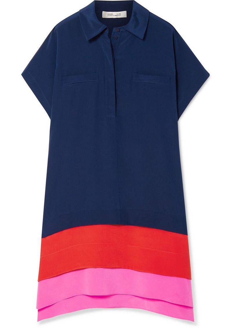 hatsu new silk crepe de chine shirt dress