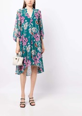 Diane Von Furstenberg Ileana Ocean Tide-print chiffon dress