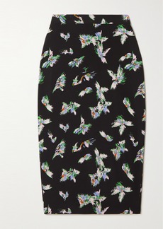 Diane Von Furstenberg Kara Printed Crepe Midi Skirt