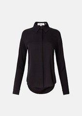Diane Von Furstenberg Leanna Silk Crepe de Chine Shirt