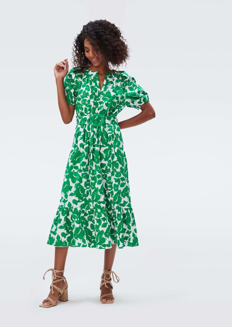 DVF PRITA シャツワンピース US2 - ひざ丈ワンピース