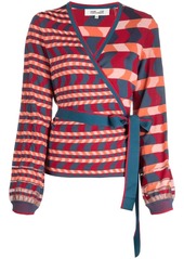 Diane Von Furstenberg multi-way stripe pattern cardigan