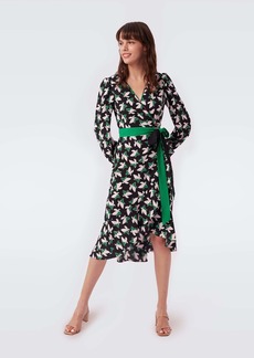 Diane Von Furstenberg Porto Asymmetrical Wrap Dress
