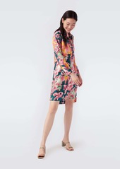 Diane Von Furstenberg Prita Silk Crepe de Chine Shirt Dress