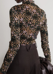Diane Von Furstenberg Remy Printed Stretch-jersey Top