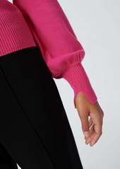Diane Von Furstenberg Rhodes Collared Knit Sweater