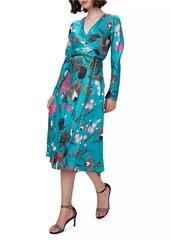 Diane Von Furstenberg Satin Reversible Midi-Dress