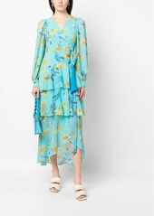 Diane Von Furstenberg Silvia floral-print tiered dress