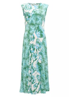 Diane Von Furstenberg Sunniva Trees Sleeveless Midi-Dress