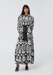Diane Von Furstenberg Tessa Maxi Dress in Trellis & Woodcut