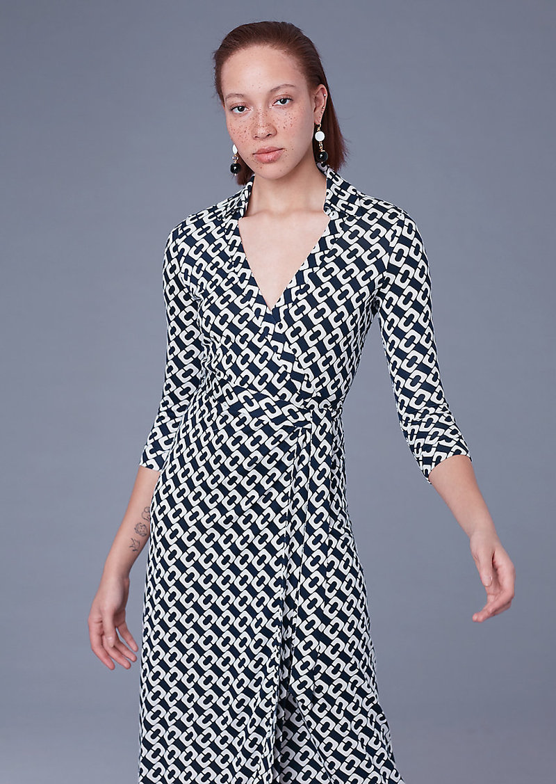 dvf animal devore wrap dress