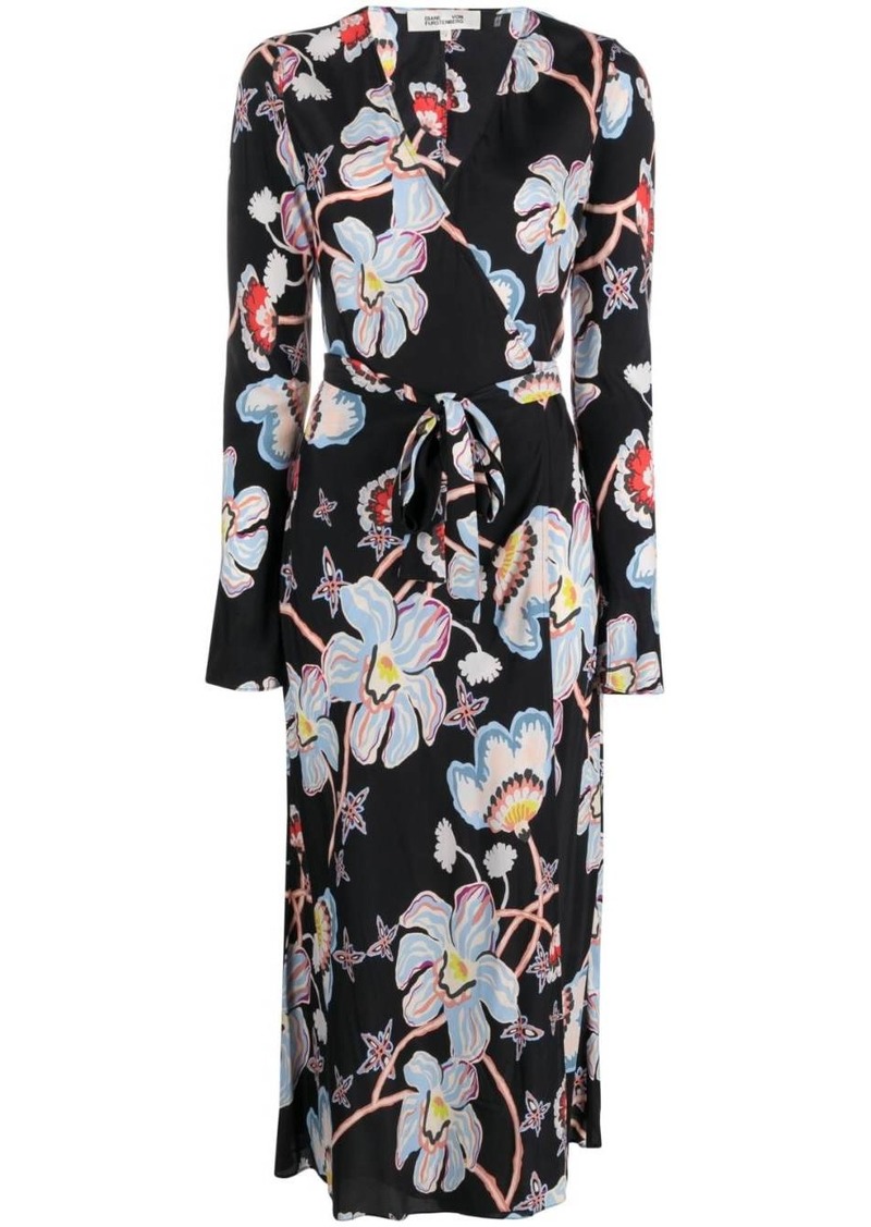 Diane Von Furstenberg Tilly floral-print wrap dress