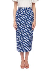 Diane Von Furstenberg DVF Calandra Print Skirt in Daisy Dots Medium True Blue at Nordstrom