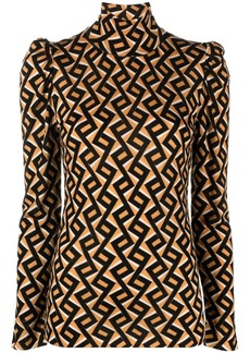 Diane Von Furstenberg zigzag wool jumper