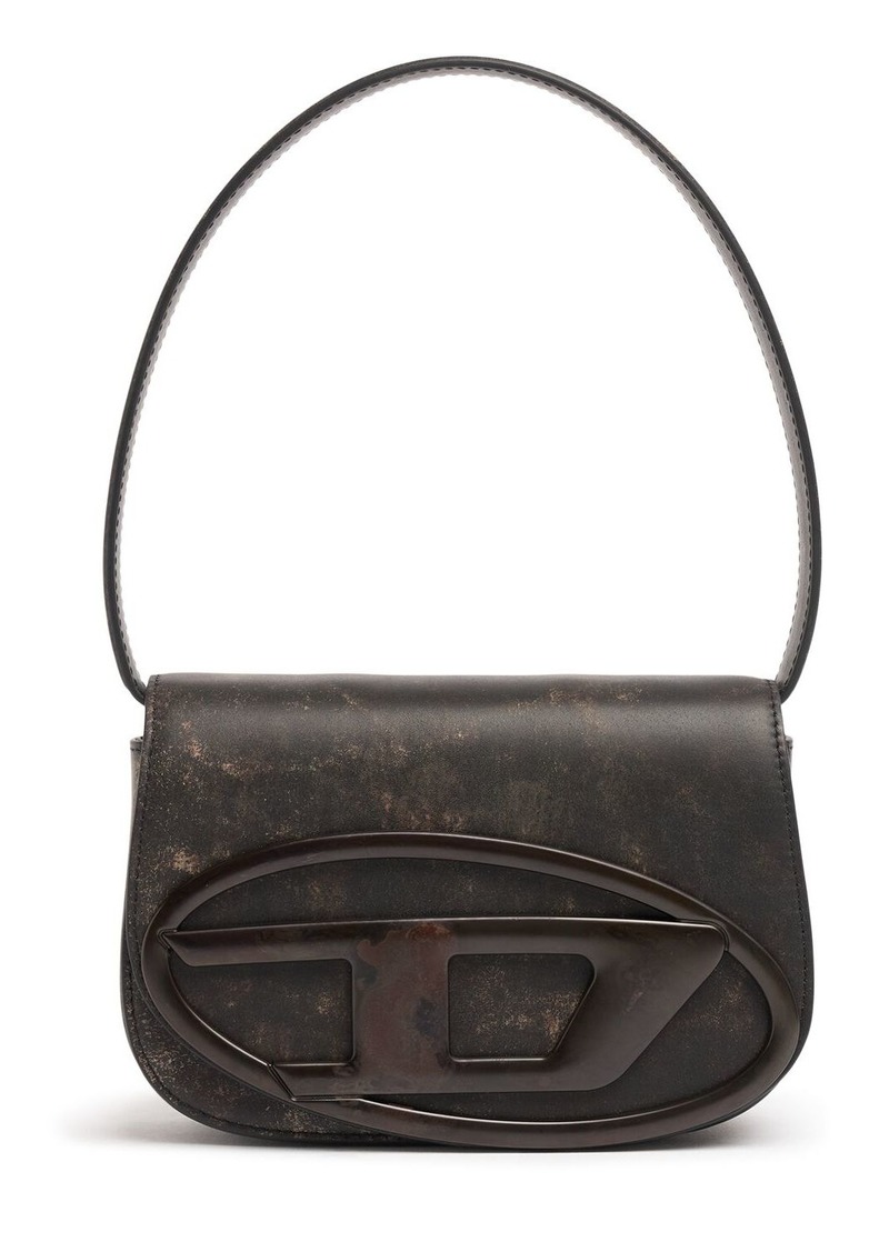 Diesel 1dr Treated Leather Shoulder Bag