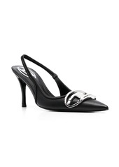 Diesel D-Venus 80mm leather slingback pumps