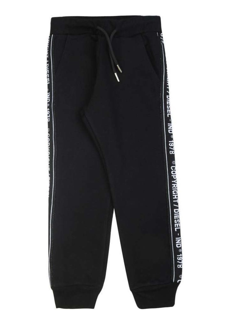 Diesel Black Logo Tape Sweatpants